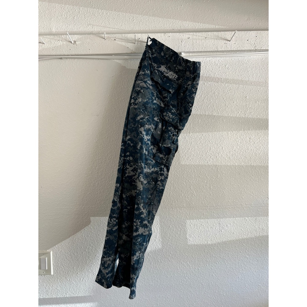 US Navy Digital Blue Camo Cargo Pants Men's Large Regular